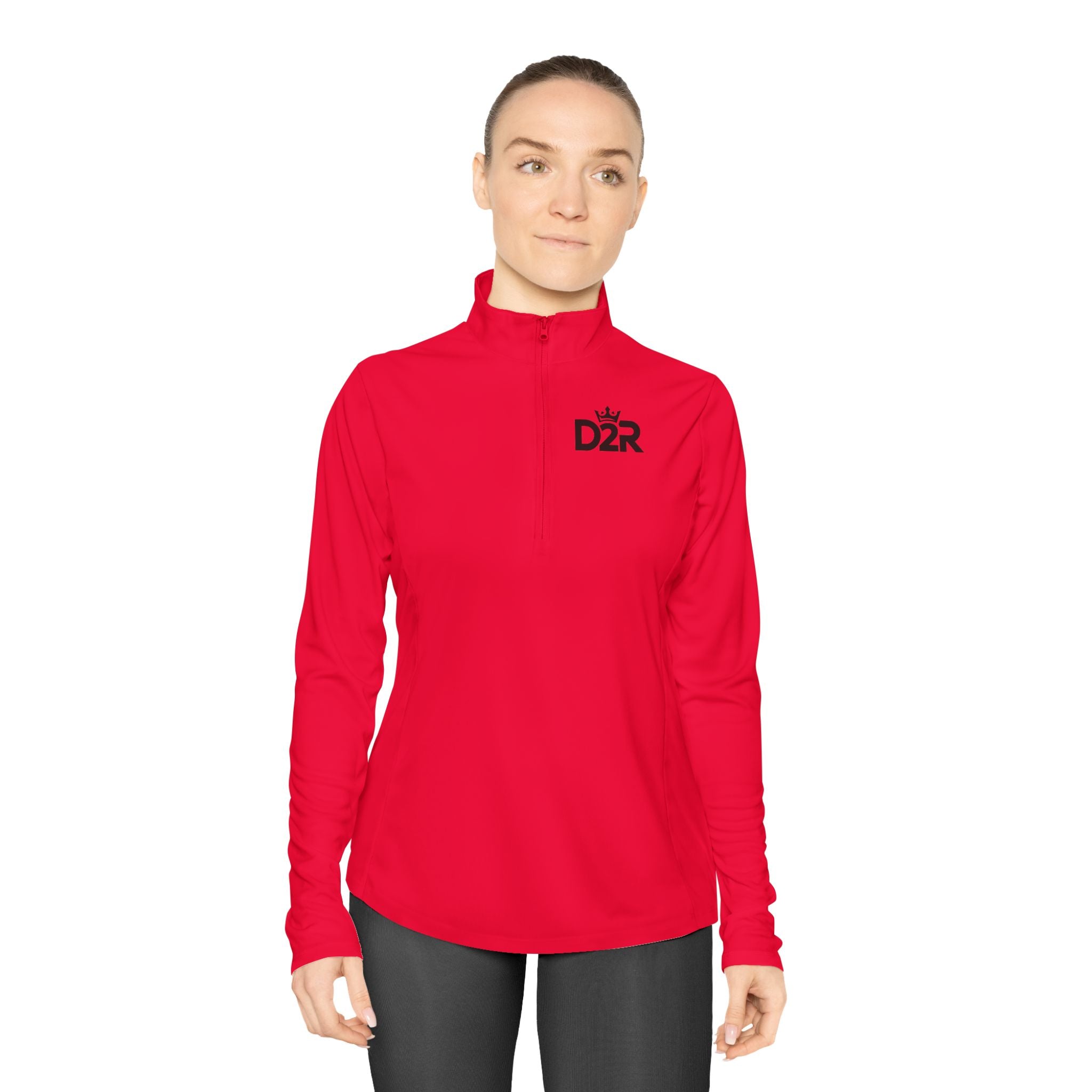 Ladies Quarter-Zip Pullover — D2R