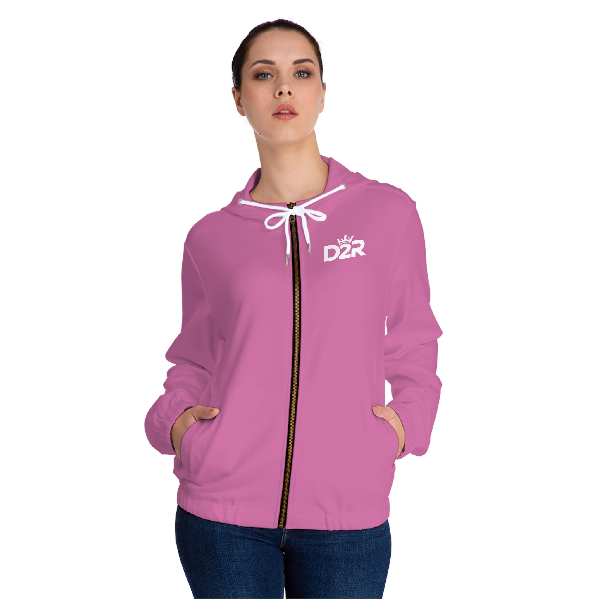Women’s Full-Zip Hoodie - D2R Logo
